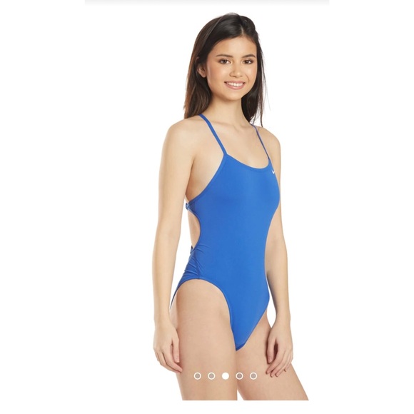 Nike HydraStrong Lace Up Tie Back One Piece Swimsuit - Picture 4 of 14